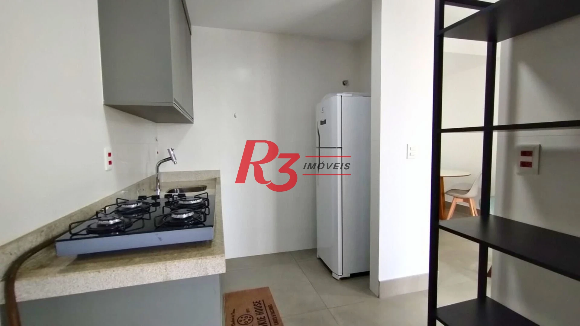 Apartamento com 1 dormitório para alugar, 54 m² por R$ 5.000,02/mês - Boqueirão - Santos/SP