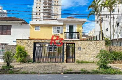 Sobrado à venda, 200 m² por R$ 2.080.000,00 - Embaré - Santos/SP