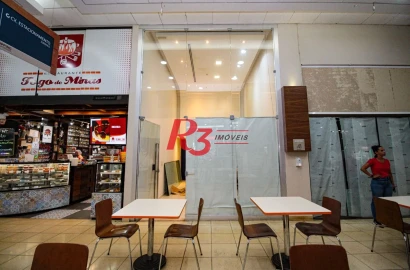 Loja para alugar, 29 m² por R$ 4.500,00/mês - Gonzaga - Santos/SP