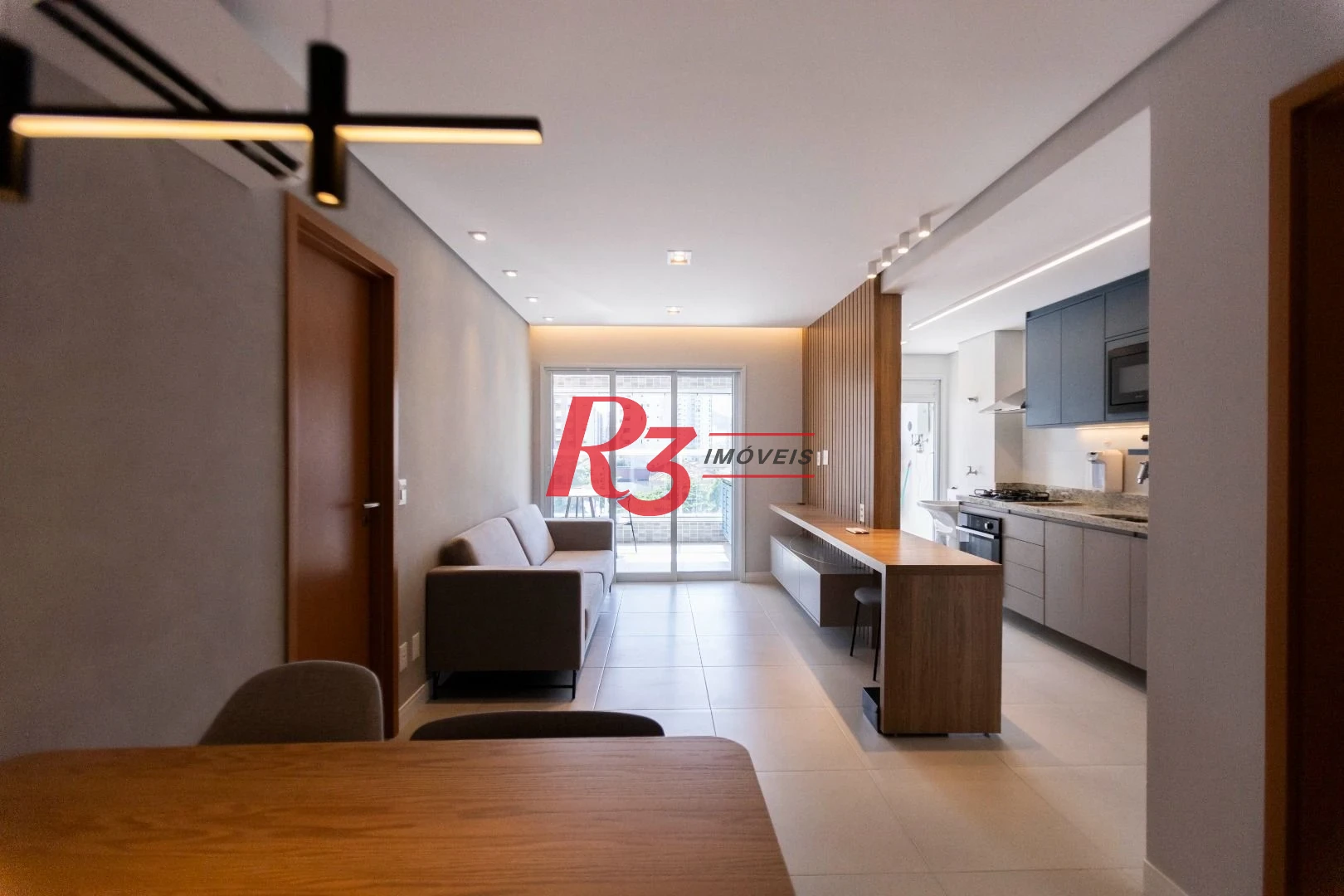Apartamento com 1 dormitório para alugar, 66 m² por R$ 7.000,02/mês - Vila Rica - Santos/SP