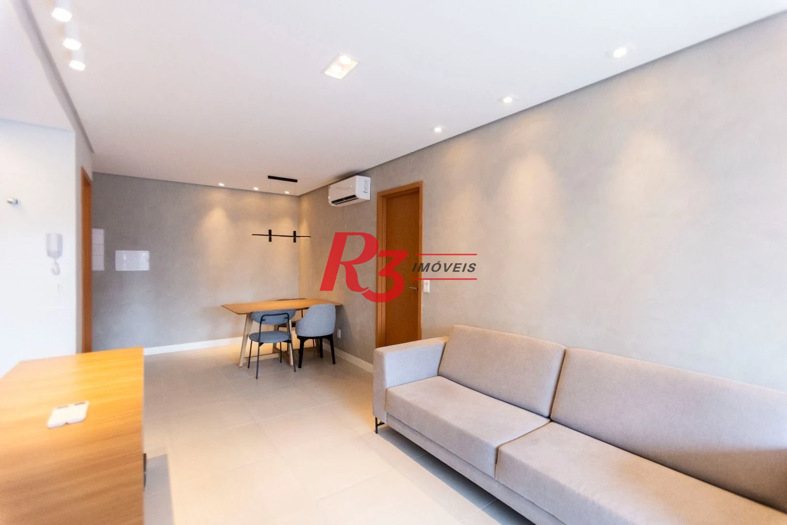 Apartamento com 1 dormitório para alugar, 66 m² por R$ 7.000,02/mês - Vila Rica - Santos/SP