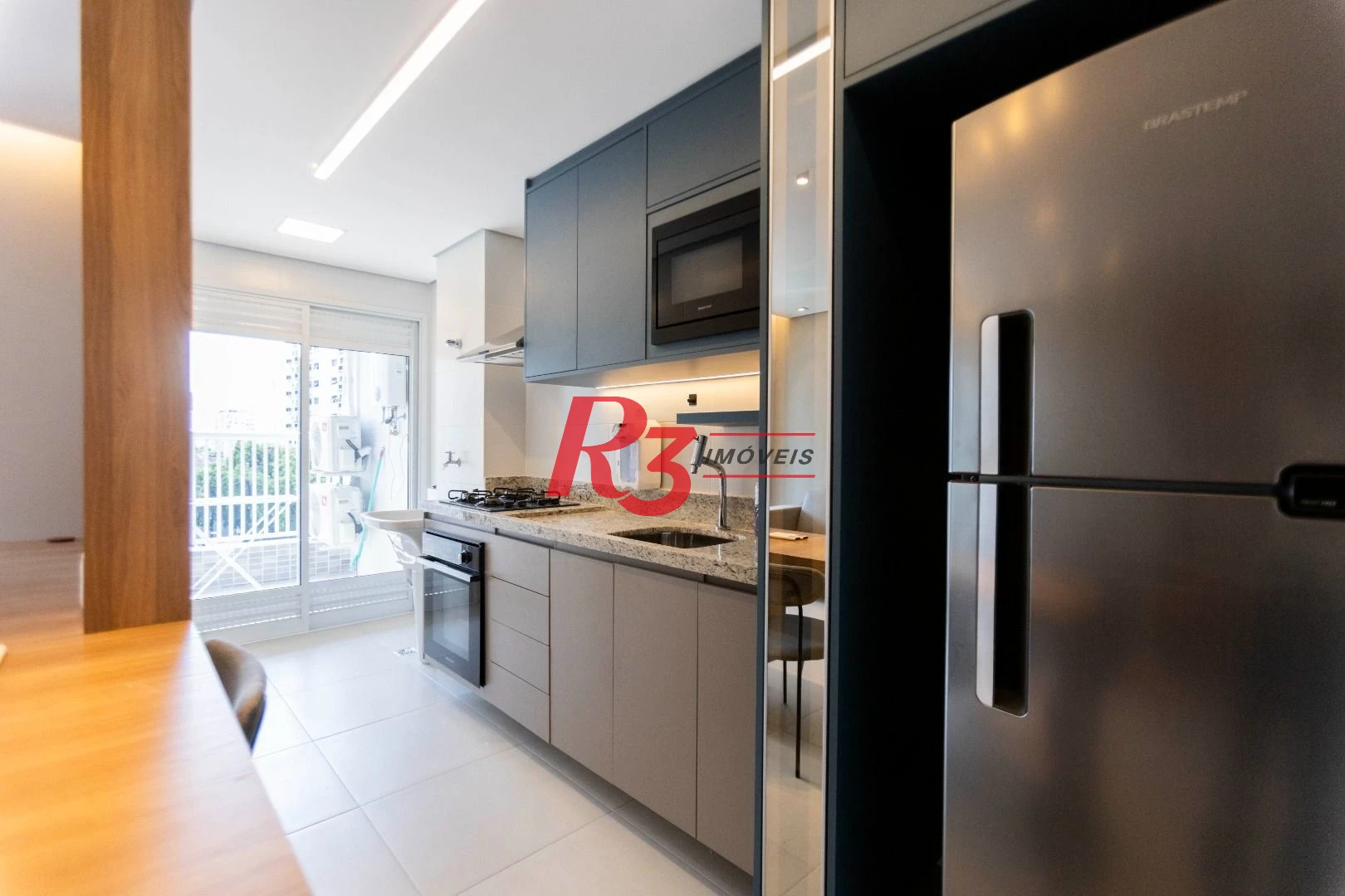 Apartamento com 1 dormitório para alugar, 66 m² por R$ 7.000,02/mês - Vila Rica - Santos/SP