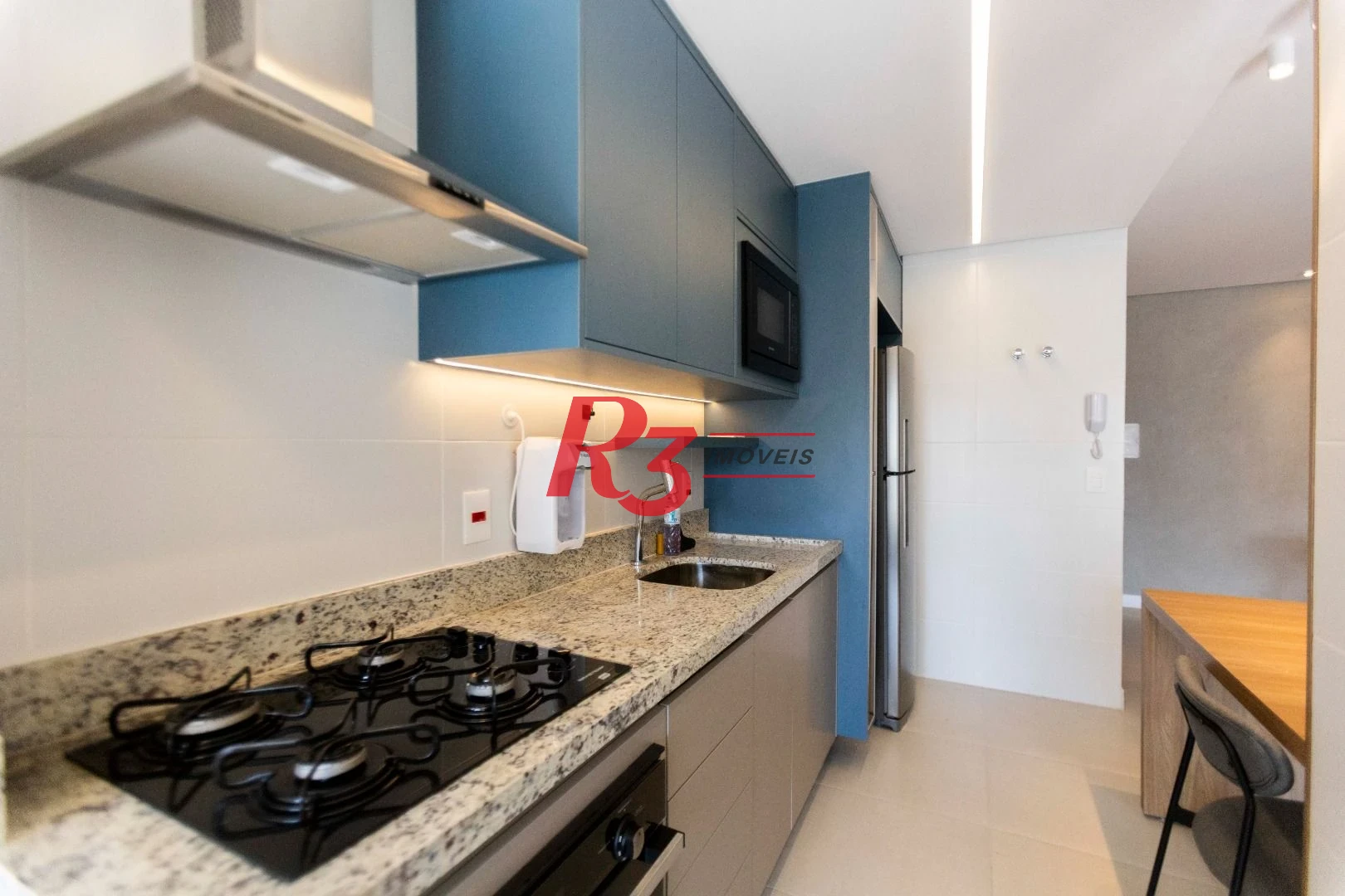 Apartamento com 1 dormitório para alugar, 66 m² por R$ 7.000,02/mês - Vila Rica - Santos/SP