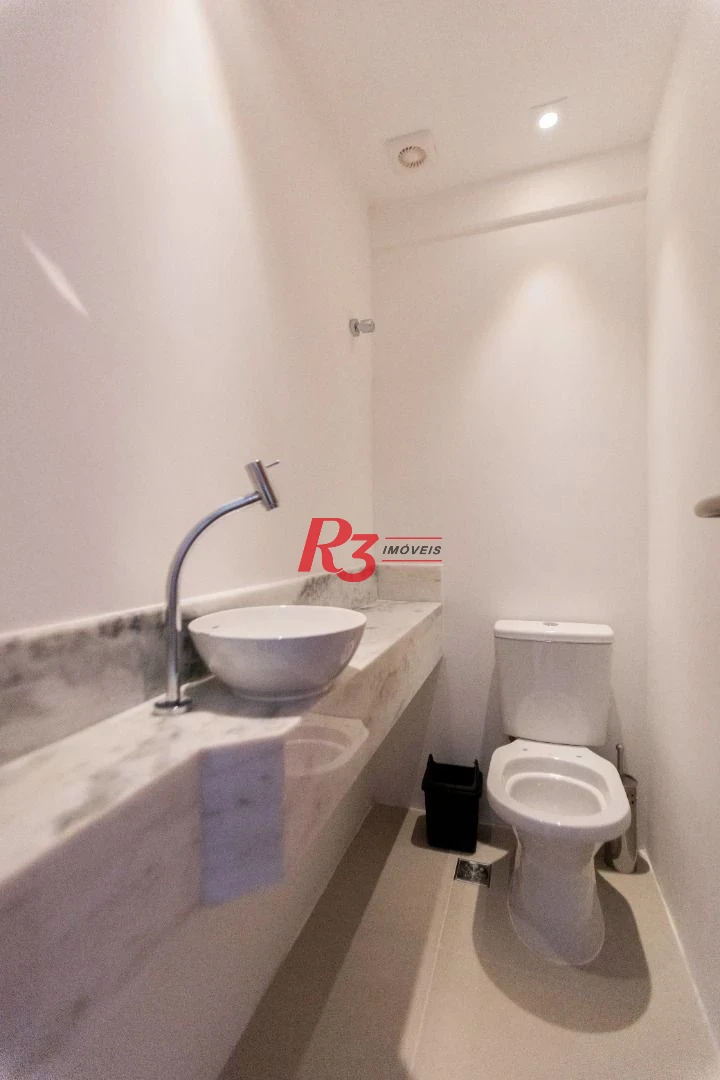 Apartamento com 1 dormitório para alugar, 66 m² por R$ 7.000,02/mês - Vila Rica - Santos/SP
