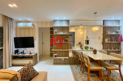 Apartamento com 1 dormitório à venda, 57 m² por R$ 690.000,00 - Ponta da Praia - Santos/SP