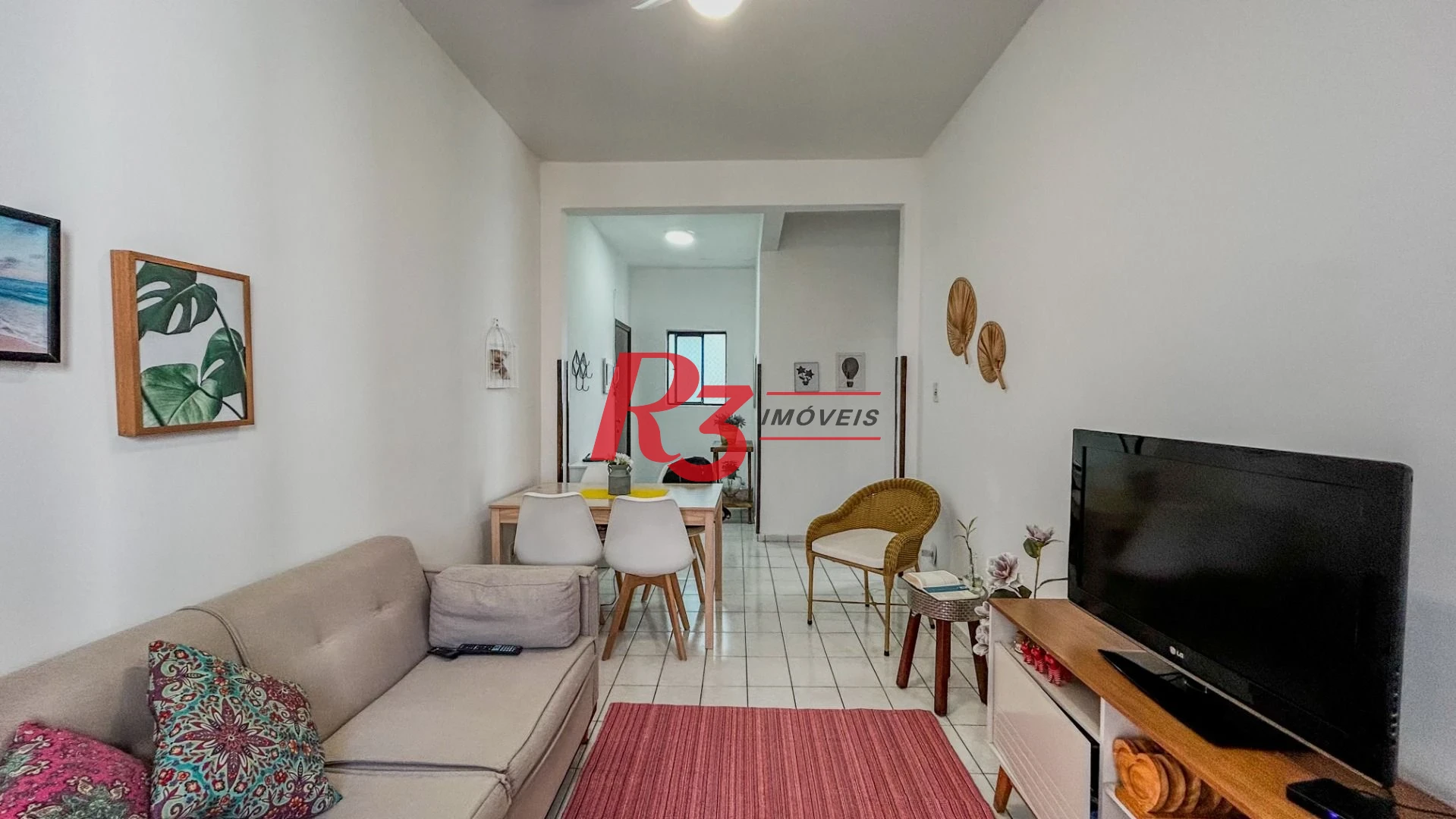 Apartamento com 1 dormitório para alugar, 50 m² por R$ 4.500,00/mês - José Menino - Santos/SP