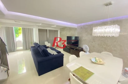 Sobrado com 4 dormitórios à venda, 212 m² por R$ 1.420.000,00 - Embaré - Santos/SP