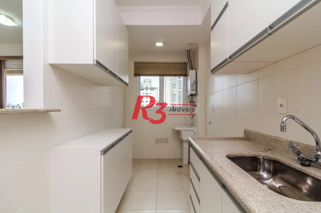 Apartamento com 1 dormitório para alugar, 54 m² por R$ 3.900,02/mês - Gonzaga - Santos/SP