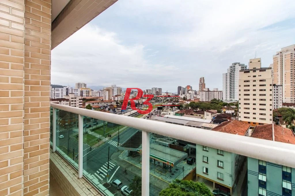 Apartamento com 1 dormitório para alugar, 54 m² por R$ 3.900,02/mês - Gonzaga - Santos/SP
