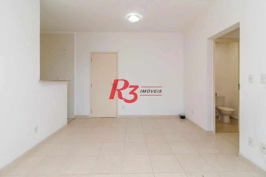 Apartamento com 1 dormitório para alugar, 54 m² por R$ 3.900,02/mês - Gonzaga - Santos/SP