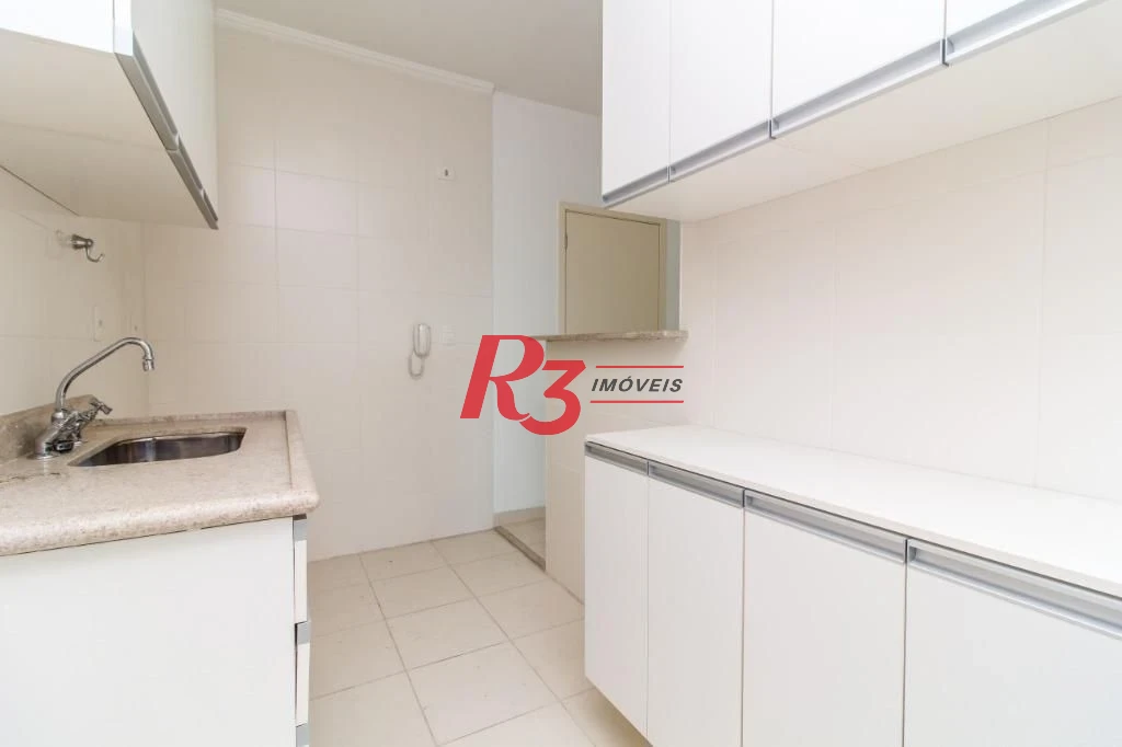 Apartamento com 1 dormitório para alugar, 54 m² por R$ 3.900,02/mês - Gonzaga - Santos/SP
