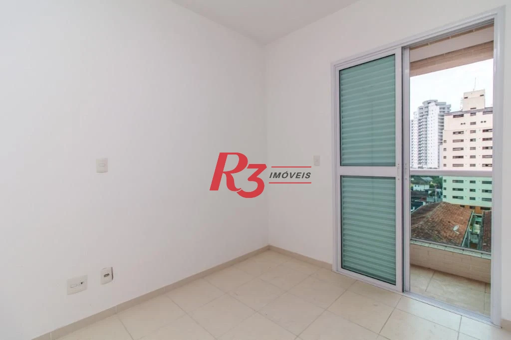Apartamento com 1 dormitório para alugar, 54 m² por R$ 3.900,02/mês - Gonzaga - Santos/SP