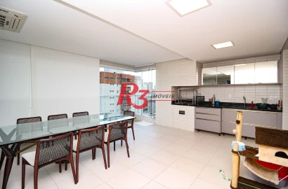 Apartamento com 3 dormitórios à venda, 164 m² por R$ 2.400.000,00 - Vila Rica - Santos/SP