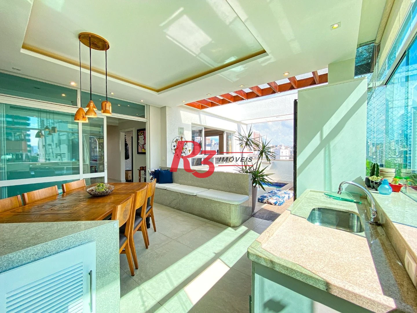 Cobertura com 5 dormitórios para alugar, 540 m² por R$ 19.900,00/mês - Boqueirão - Santos/SP