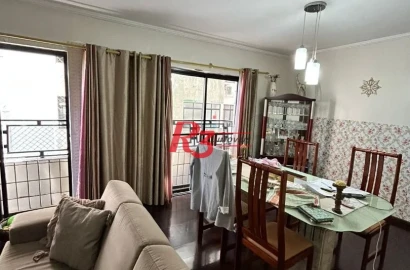 Apartamento com 3 dormitórios à venda, 128 m² por R$ 850.000,00 - Gonzaga - Santos/SP