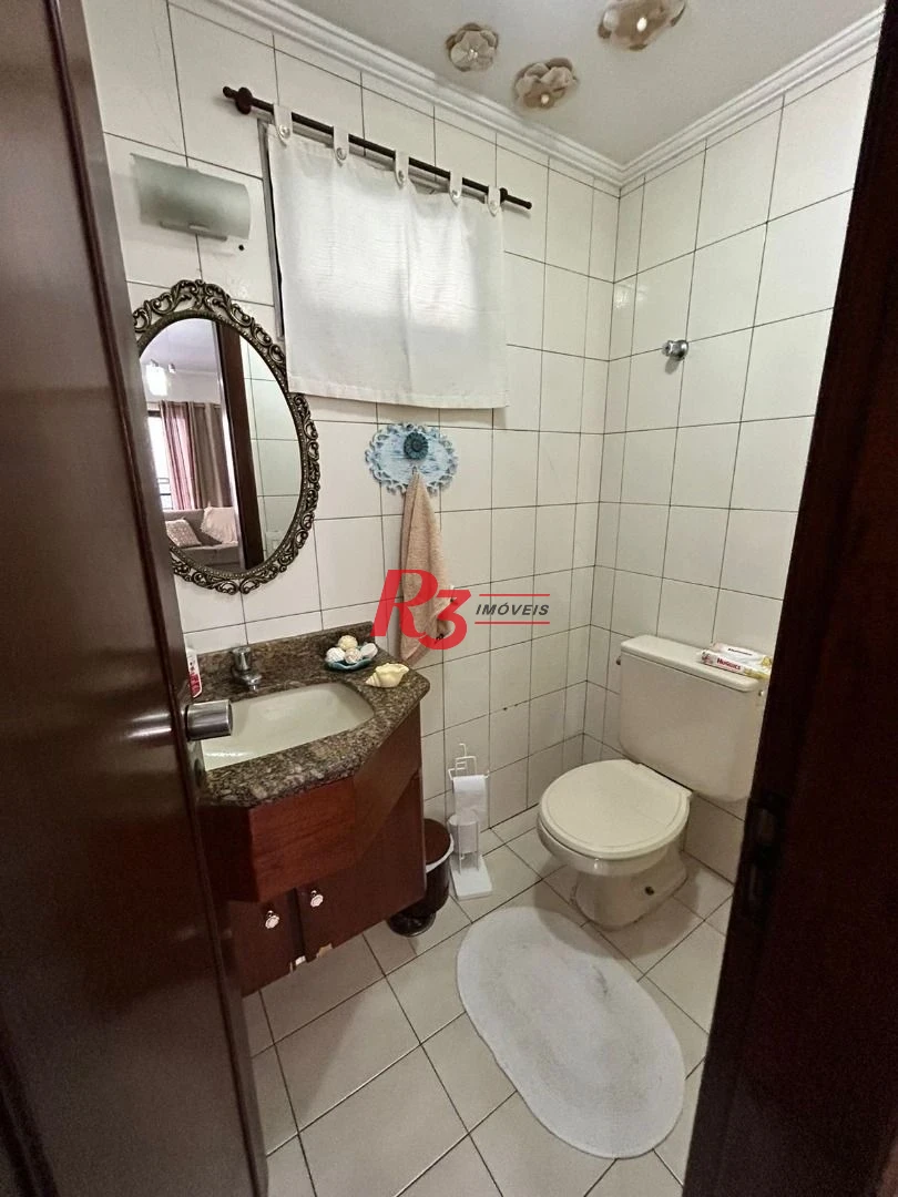 Apartamento com 3 dormitórios à venda, 128 m² por R$ 850.000,00 - Gonzaga - Santos/SP