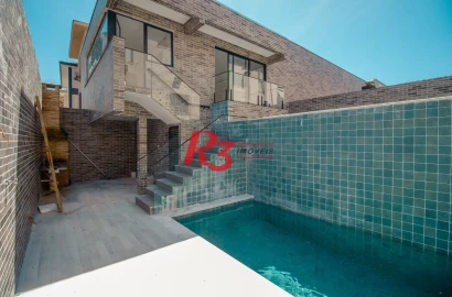 Casa com 3 dormitórios à venda, 236 m² por R$ 2.200.000,00 - Embaré - Santos/SP
