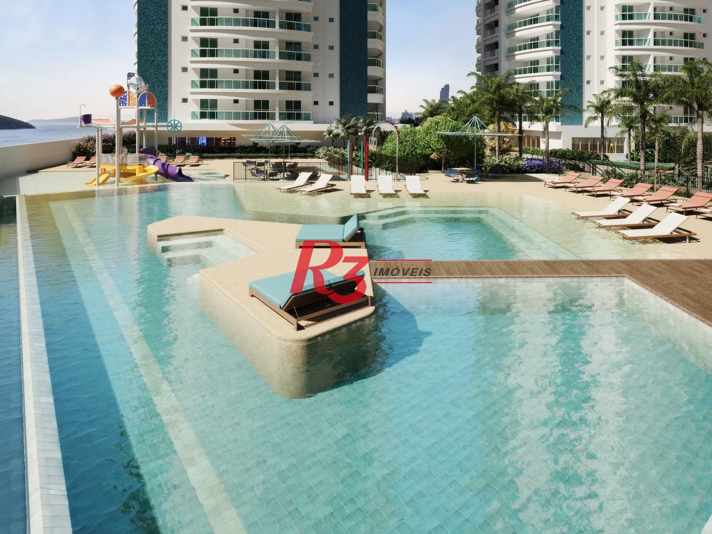 Cobertura com 3 suítes à venda, 214 m² - Ponta da Praia - Santos/SP