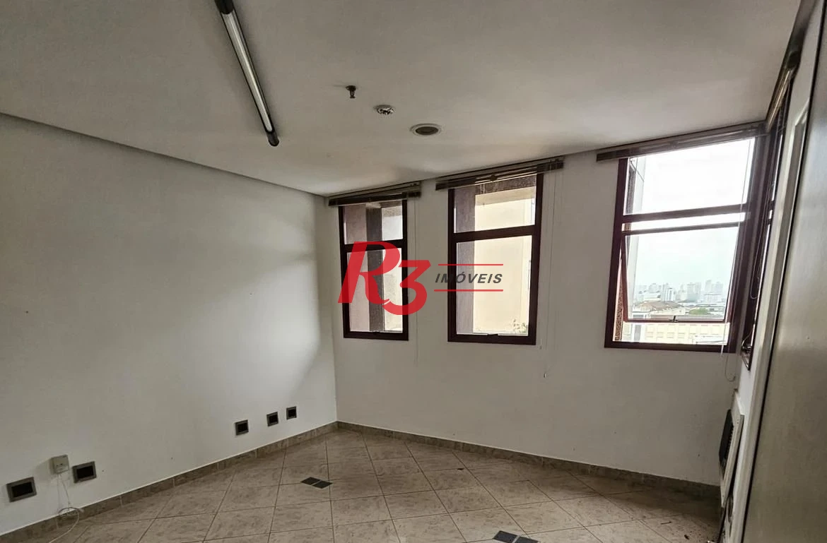Sala, 100 m² - venda por R$ 300.000,00 ou aluguel por R$ 3.240,00/mês - Vila Nova - Santos/SP