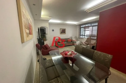 Apartamento à venda, 130 m² por R$ 1.015.000,00 - Campo Grande - Santos/SP