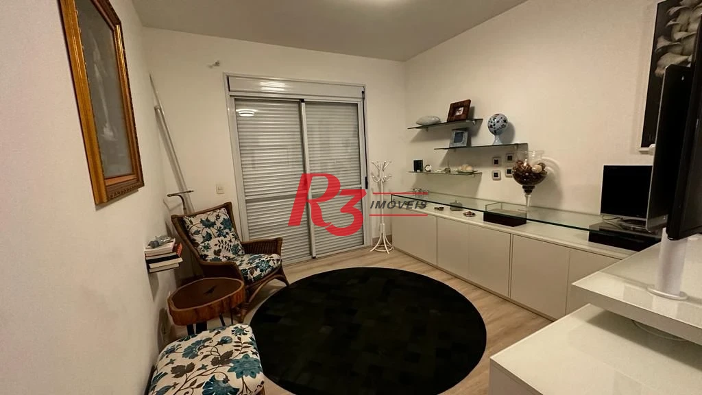 Apartamento para alugar, 181 m² por R$ 19.203,00/mês - Gonzaga - Santos/SP