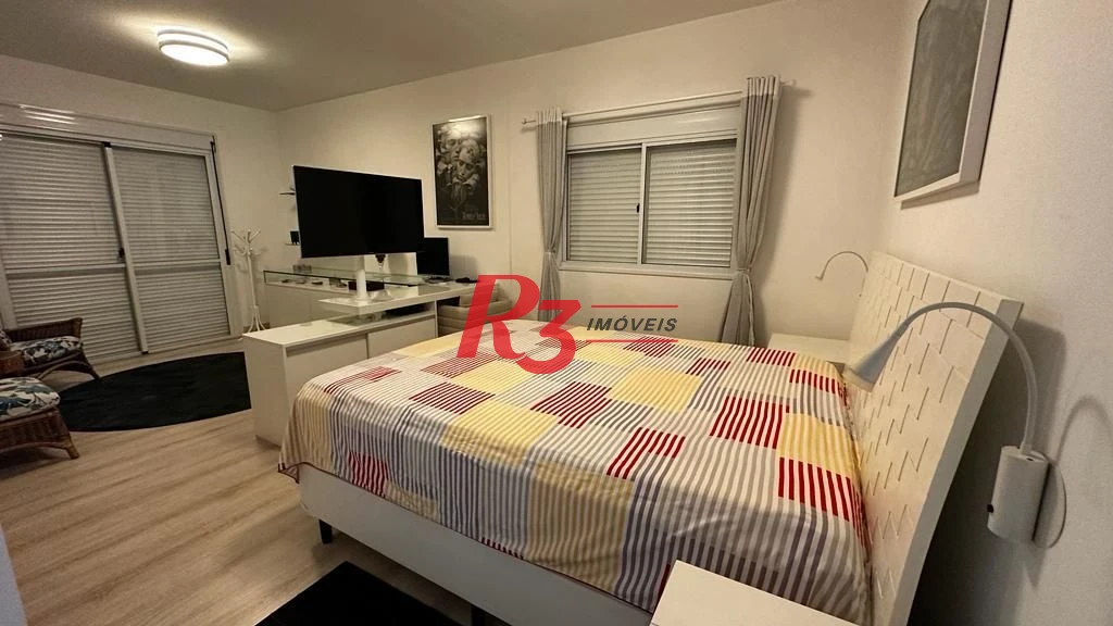 Apartamento para alugar, 181 m² por R$ 19.203,00/mês - Gonzaga - Santos/SP