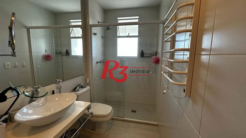 Apartamento para alugar, 181 m² por R$ 19.203,00/mês - Gonzaga - Santos/SP