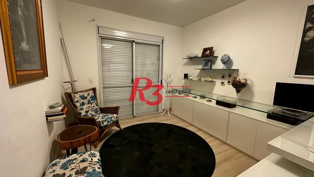 Apartamento para alugar, 181 m² por R$ 19.203,00/mês - Gonzaga - Santos/SP