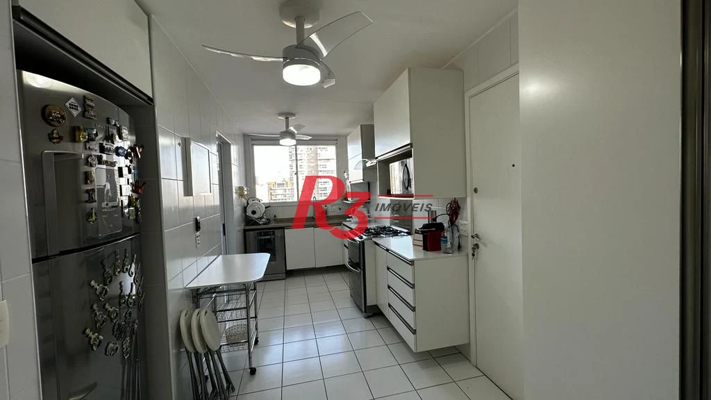 Apartamento para alugar, 181 m² por R$ 19.203,00/mês - Gonzaga - Santos/SP