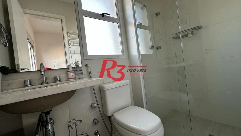 Apartamento para alugar, 181 m² por R$ 19.203,00/mês - Gonzaga - Santos/SP