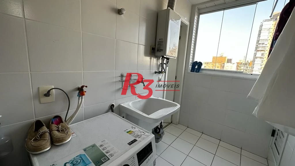 Apartamento para alugar, 181 m² por R$ 19.203,00/mês - Gonzaga - Santos/SP