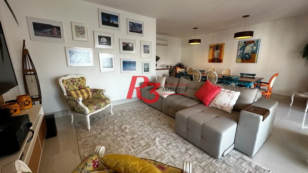 Apartamento para alugar, 181 m² por R$ 19.203,00/mês - Gonzaga - Santos/SP