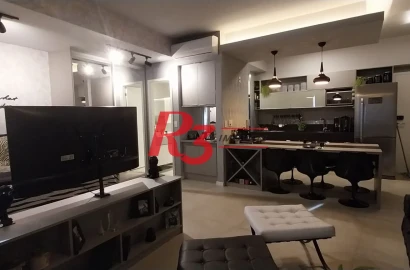 Apartamento, 54 m² - venda por R$ 1.275.000,00 ou aluguel por R$ 6.300,00/mês - Pompéia - Santos/SP