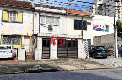 Sobrado, 100 m² - venda por R$ 1.000.000,00 ou aluguel por R$ 7.492,00/mês - Embaré - Santos/SP