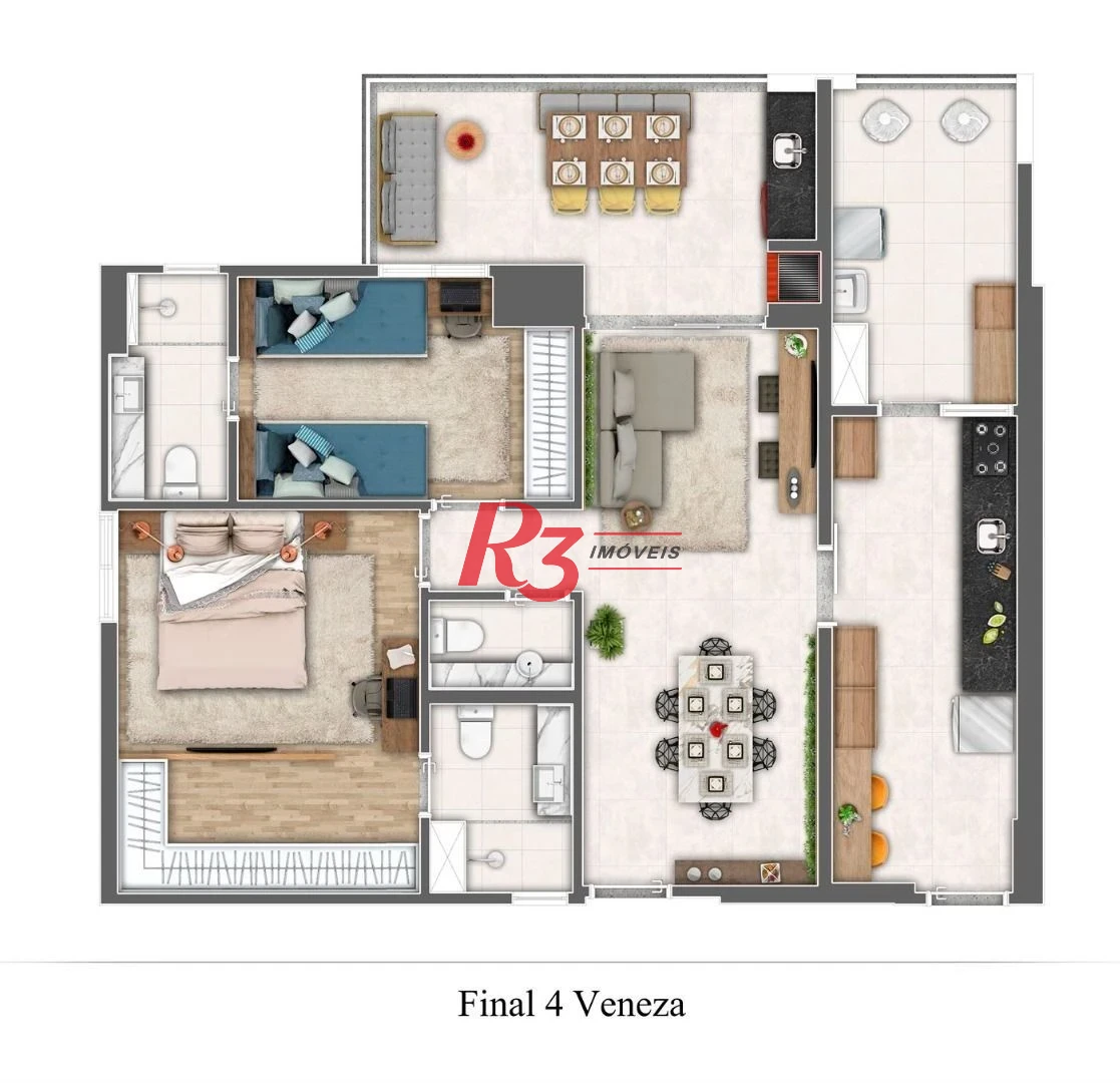 Apartamento à venda, 87 m² por R$ 1.590.000,00 - Gonzaga - Santos/SP