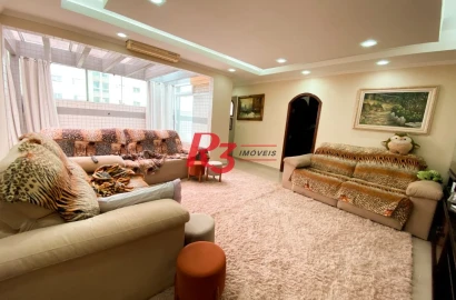 Cobertura, 353 m² - venda por R$ 2.750.000,00 ou aluguel por R$ 15.000,00/mês - Embaré - Santos/SP