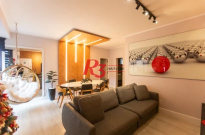 Apartamento à venda, 135 m² por R$ 1.800.000,00 - Embaré - Santos/SP