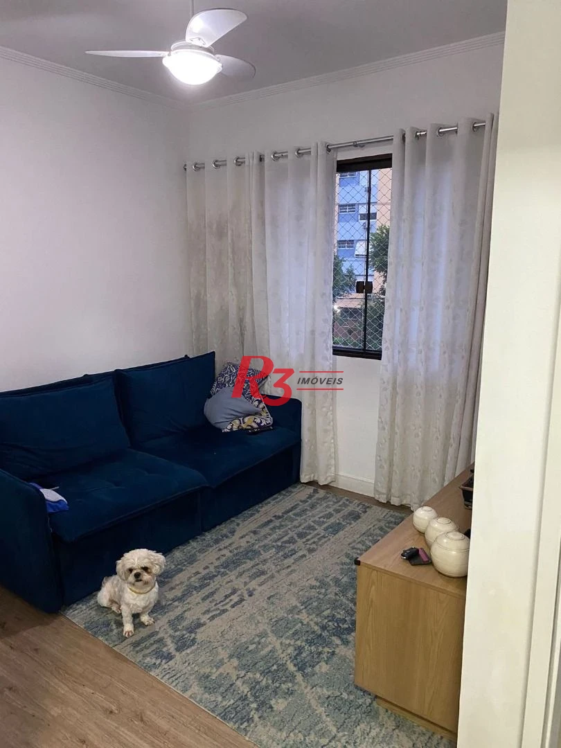 Apartamento com 1 dormitório à venda, 53 m² por R$ 375.000,00 - Aparecida - Santos/SP