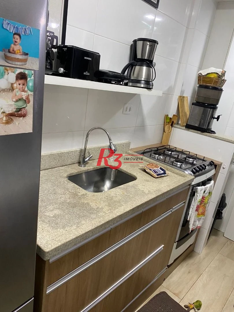 Apartamento com 1 dormitório à venda, 53 m² por R$ 375.000,00 - Aparecida - Santos/SP