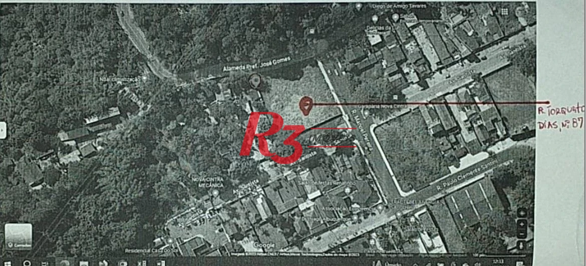Terreno à venda, 2158 m² por R$ 2.900.000,00 - Morro de Nova Cintra - Santos/SP