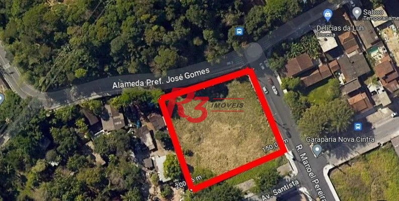 Terreno à venda, 2158 m² por R$ 2.900.000,00 - Morro de Nova Cintra - Santos/SP