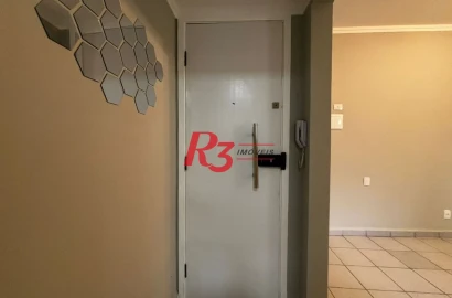 Apartamento com 1 dormitório, 37 m² - venda por R$ 310.000,00 ou aluguel por R$ 3.000,00/mês - Embaré - Santos/SP