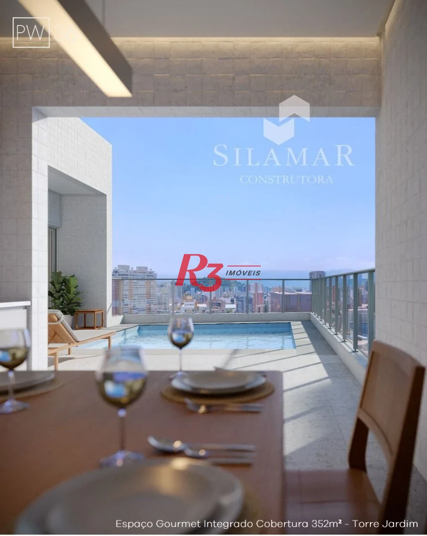 Apartamento à venda, 224 m² por R$ 3.810.000,00 - Gonzaga - Santos/SP
