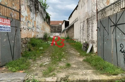 Terreno à venda, 222 m² por R$ 687.000,00 - Centro - Santos/SP