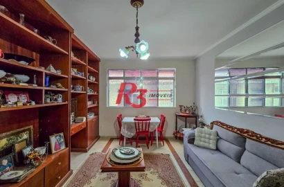 Apartamento com 2 dormitórios à venda, 100 m² por R$ 730.000,00 - Boqueirão - Santos/SP