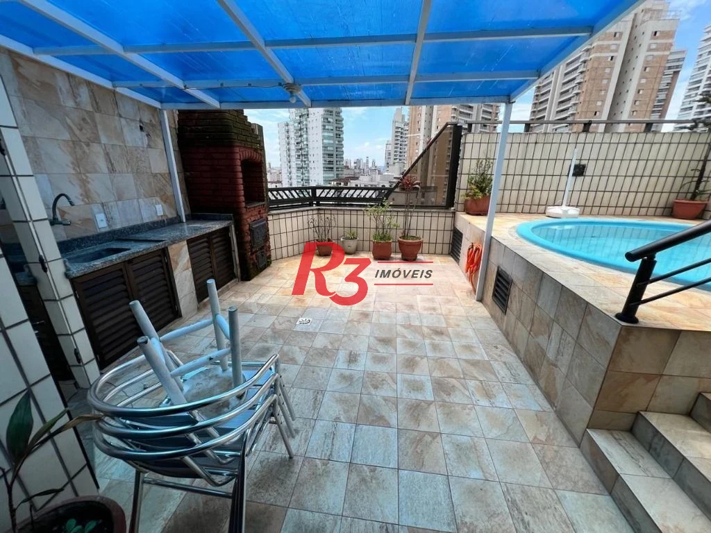Cobertura para alugar, 300 m² por R$ 8.500,02/mês - Pompéia - Santos/SP