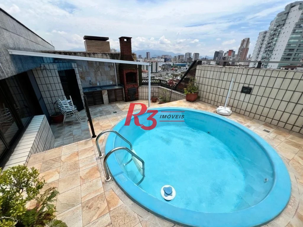Cobertura para alugar, 300 m² por R$ 8.500,02/mês - Pompéia - Santos/SP
