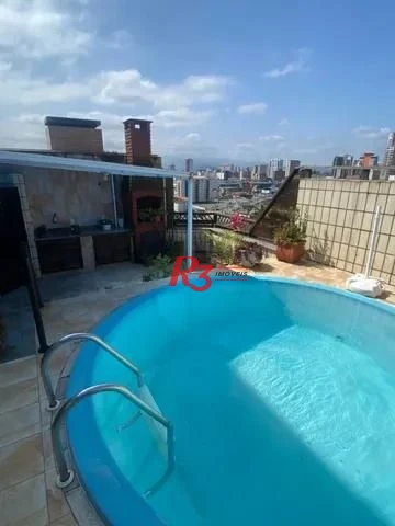 Cobertura para alugar, 300 m² por R$ 8.500,02/mês - Pompéia - Santos/SP