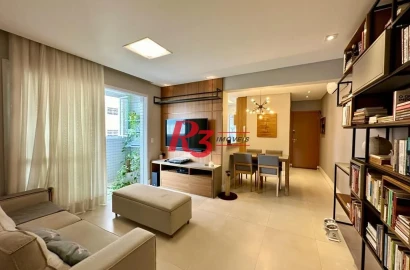 Apartamento com 2 dormitórios à venda, 82 m² por R$ 1.070.000,00 - Gonzaga - Santos/SP