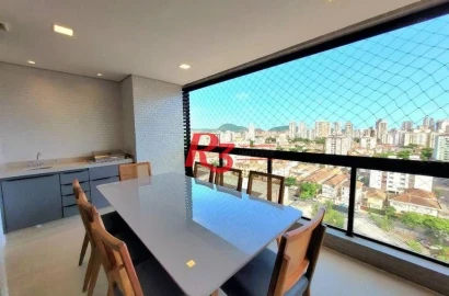 Apartamento à venda, 83 m² por R$ 1.250.000,00 - Aparecida - Santos/SP